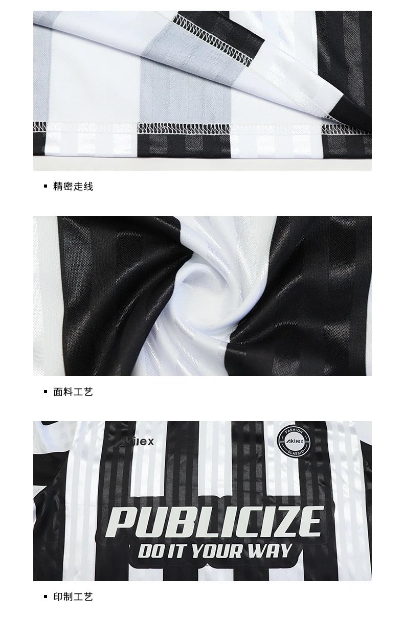 Design Publicize Do It Your Way Oversized Striped Polo Shirt Black and White Tops Polo - 13