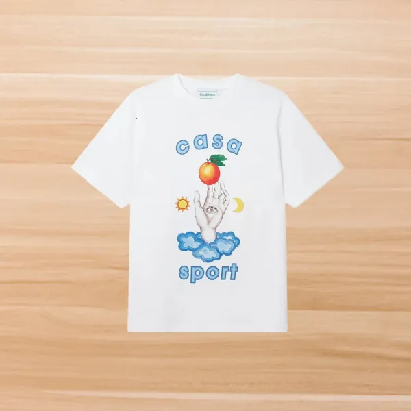 Casablanca Casa Sport Graphic Print White T-Shirt - 1