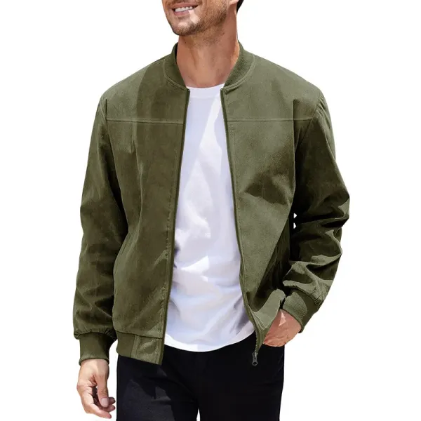 Design Bomber Jacket Navy Blue Outerwear - 21