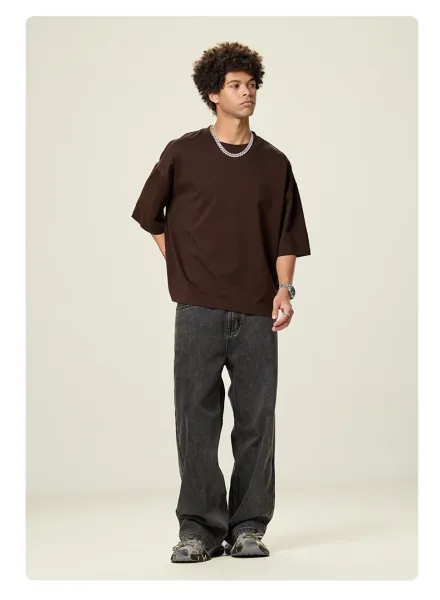 Design Basic Oversized T-Shirt Light Khaki - 28