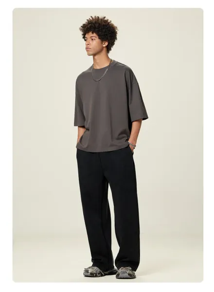 Design Basic Oversized T-Shirt Light Khaki - 36