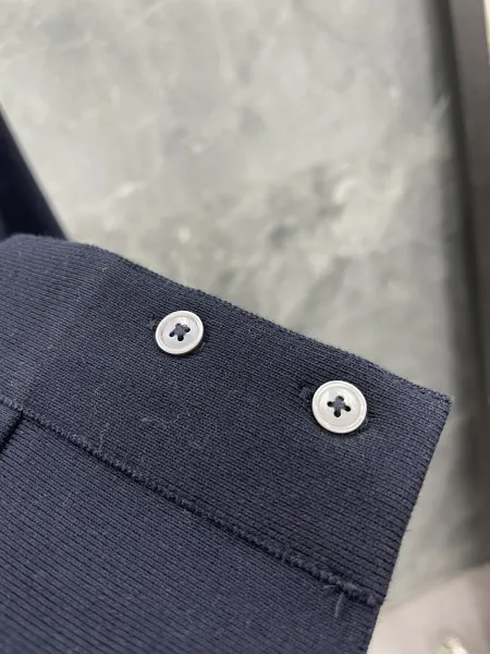 Thom Browne Skiing Dachshund Embroidered Navy Sweatpants - 15