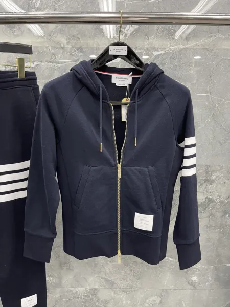 Thom Browne Skiing Dachshund Embroidered Navy Sweatpants - 9