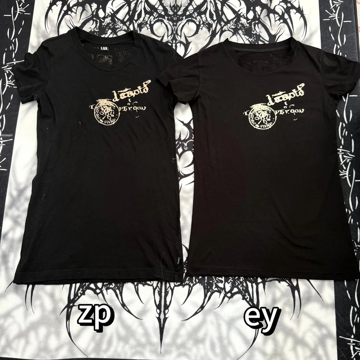 LGB Japanese Visual Kei Early Zoo Totem Short Sleeve T-Shirt Shoki Same Style