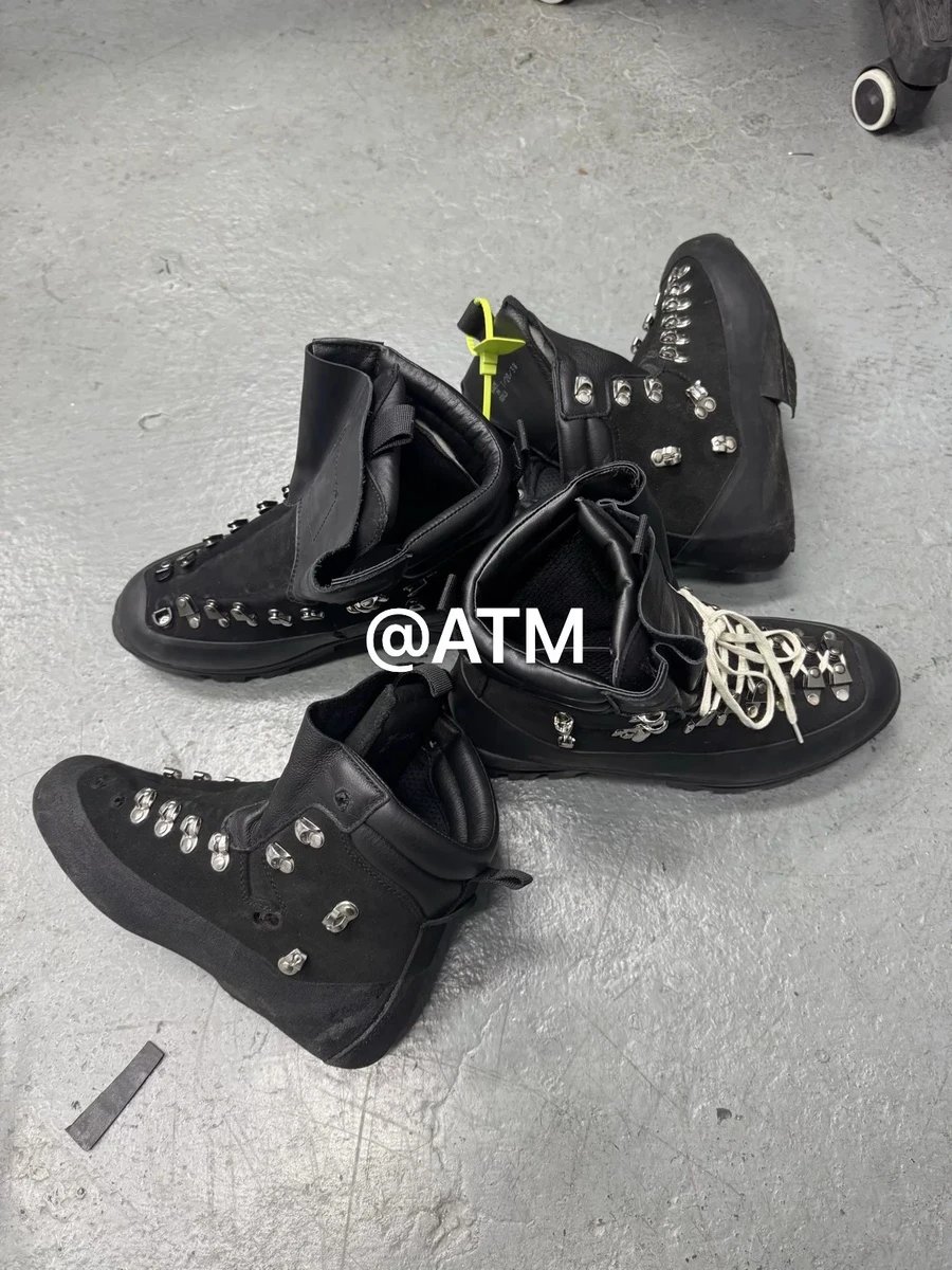 [Playboi Carti Style] HE Style Hiking Boots Techwear Lace-Up Metal Hardware Mountaineering Boots