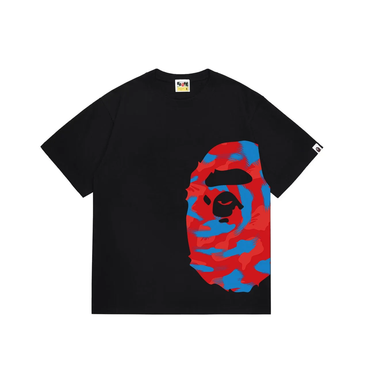 BAPE Plaid-Panel Ape Head T-Shirt
