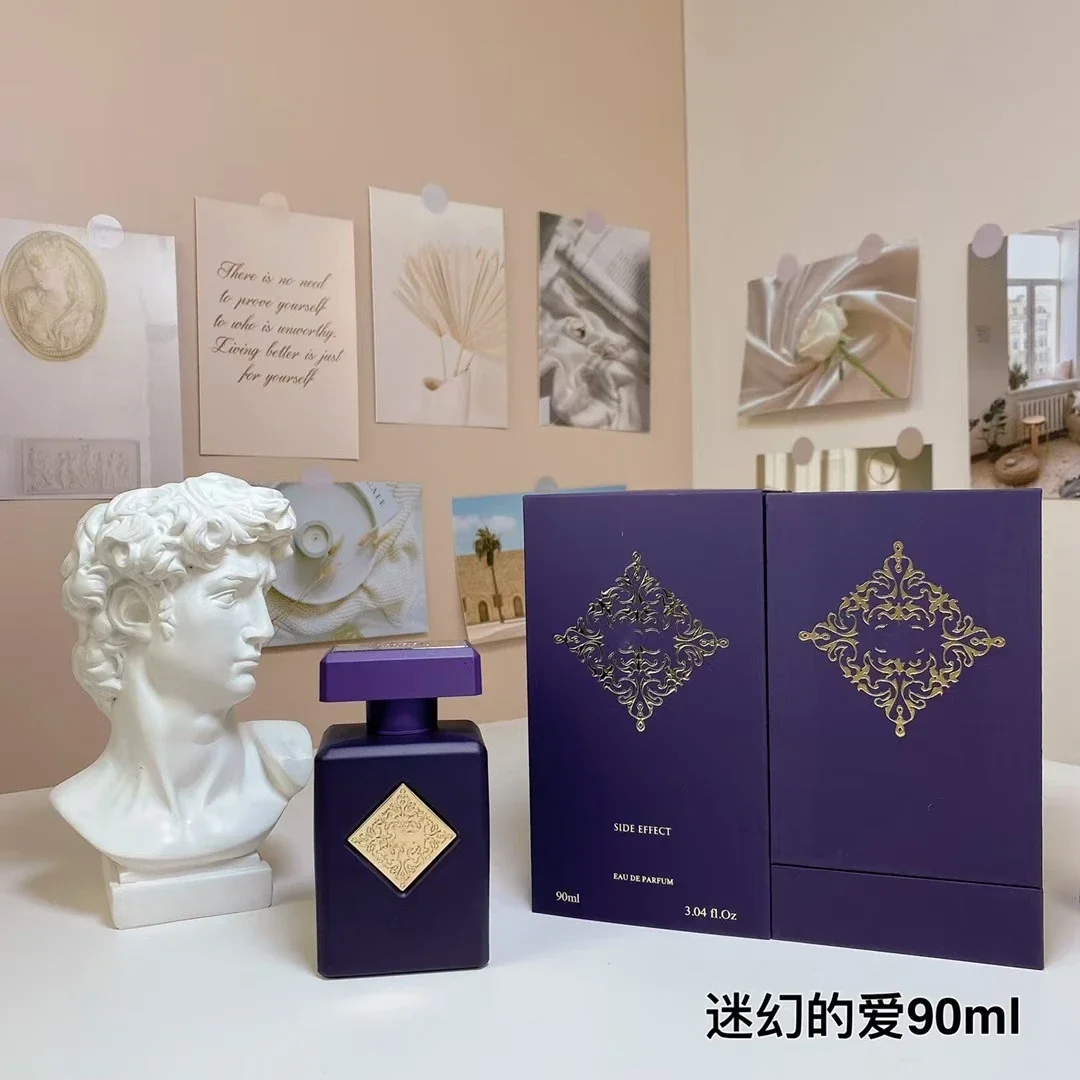 SIDE EFFECT, a psychedelic love fragrance, 90ml, in a purple bottle with a gilded engraved gift box, a unisex fragrance from the regular series.