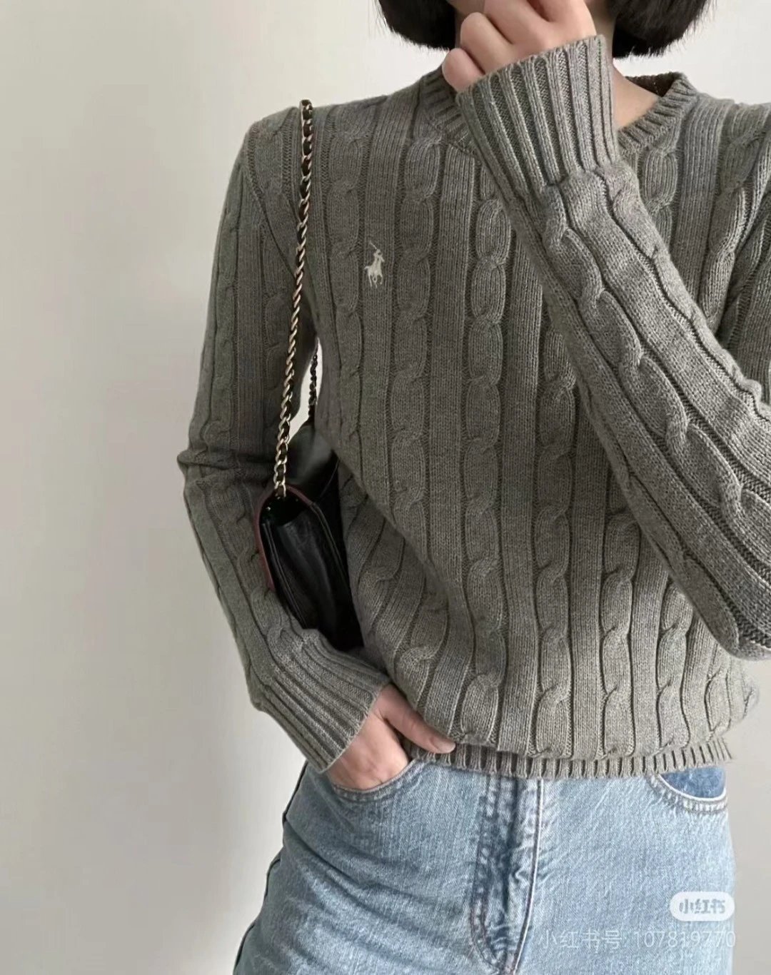 Polo Ralph Lauren Cable Knit Sweater Navy - 24