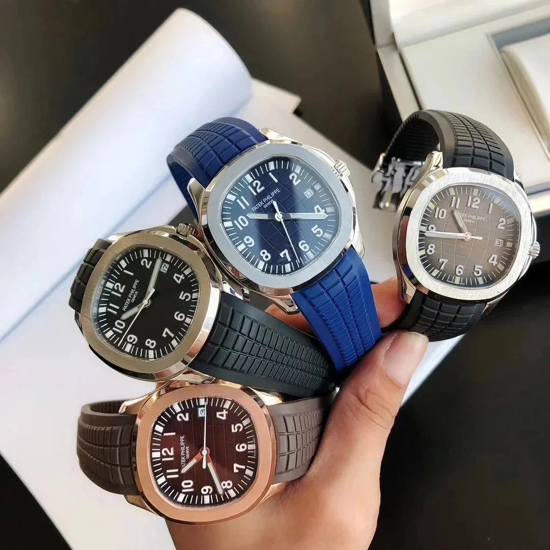 Bada Feili PP Best-Selling Model 5167A Hand Grenade Sport Series Nautilus Men's Watch, Classic Square Men's Watch with Imported Automatic Mechanical Movement, Simple and Elegant Style.