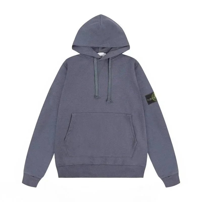 Gray Blue Hooded