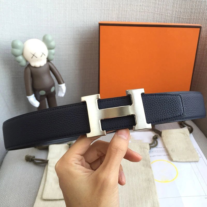 Black+black natural color line, silver buckle