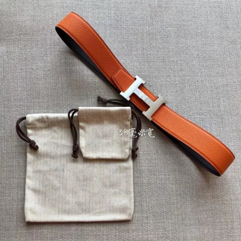 Orange+black, silver buckle