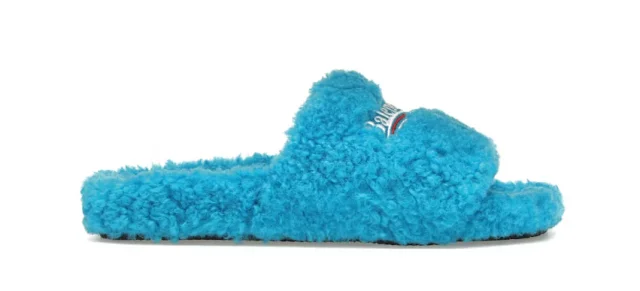 Balenciaga Slippers Furry Logo Slide product detail image 4