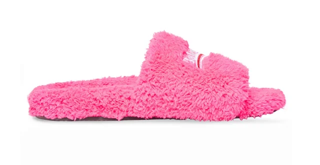 Balenciaga Slippers Furry Logo Slide product detail image 3