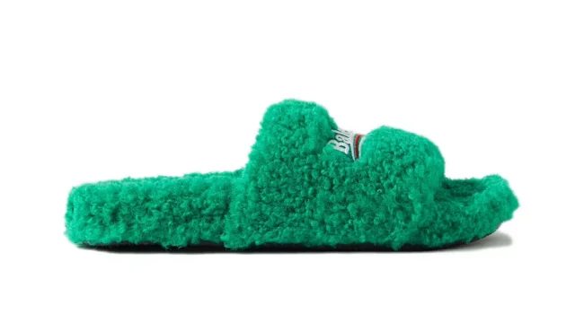 Balenciaga Slippers Furry Logo Slide product detail image 5