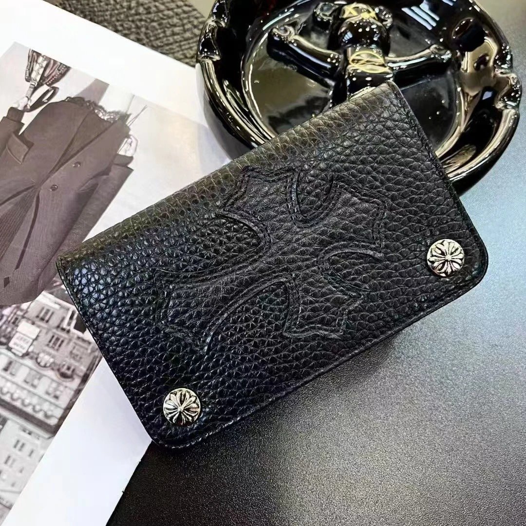 A145 Cross Leather Patch Card Holder