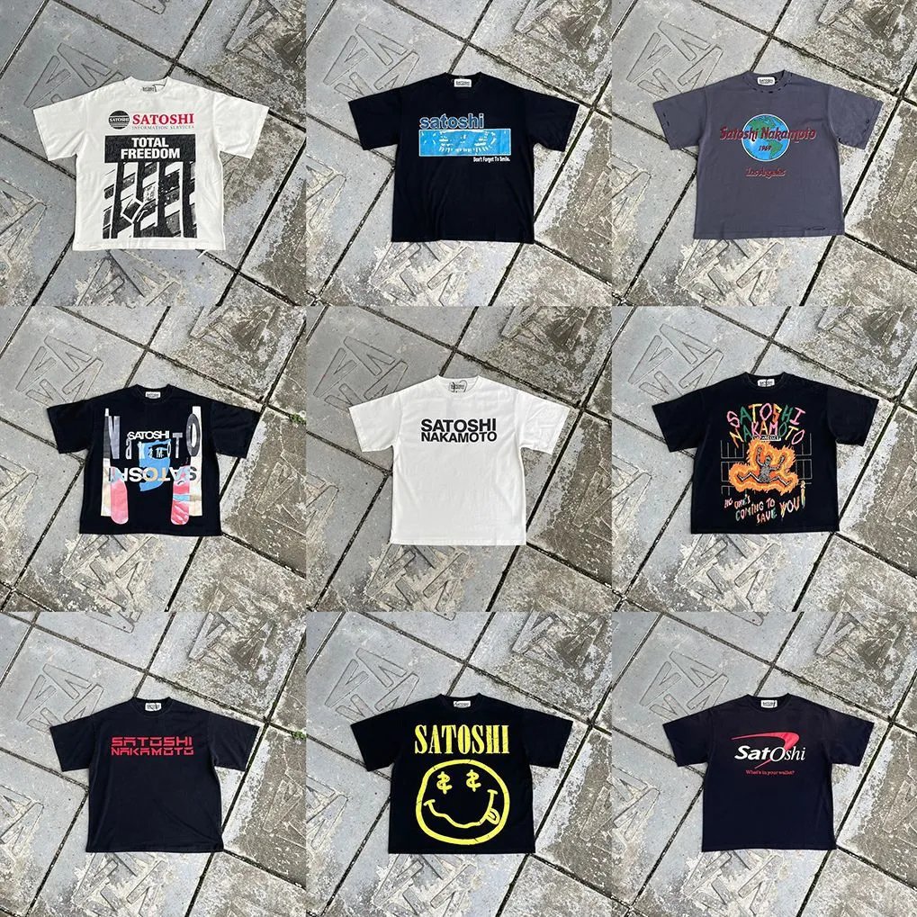 S-2345 Spring Summer Printed Washed Distressed Pure Cotton T-Shirt FY2166-CAT