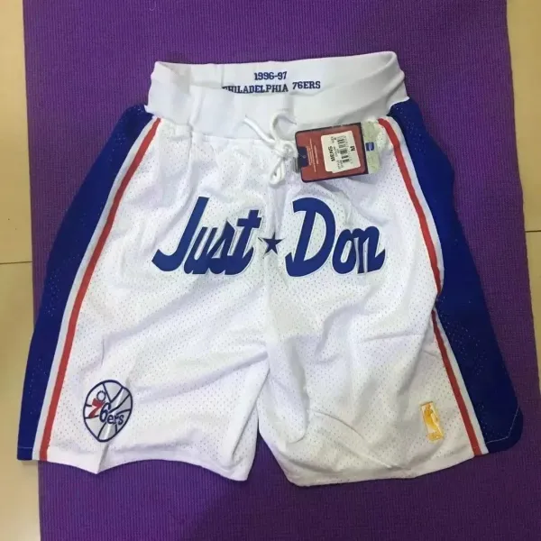 Mitchell & Ness Philadelphia 76ers 1996-97 Just Don Shorts White / Blue - 1