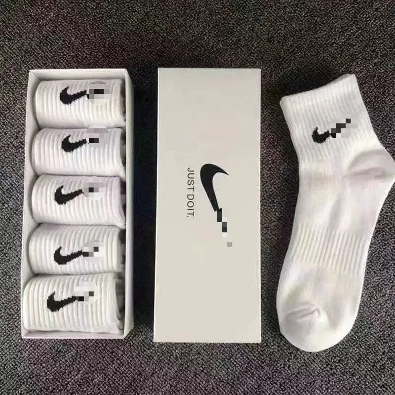 Men's and women's socks running cotton mid-calf socks summer ins boxed long socks basketball sports tide anti-odor hundred hundred high