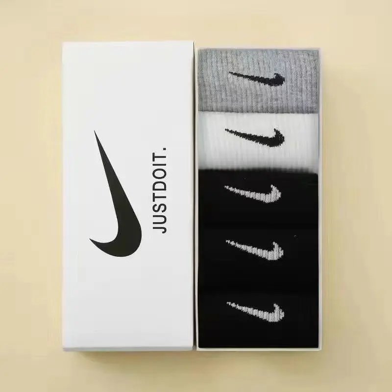 5-pair set [black+black+black+white+gray]