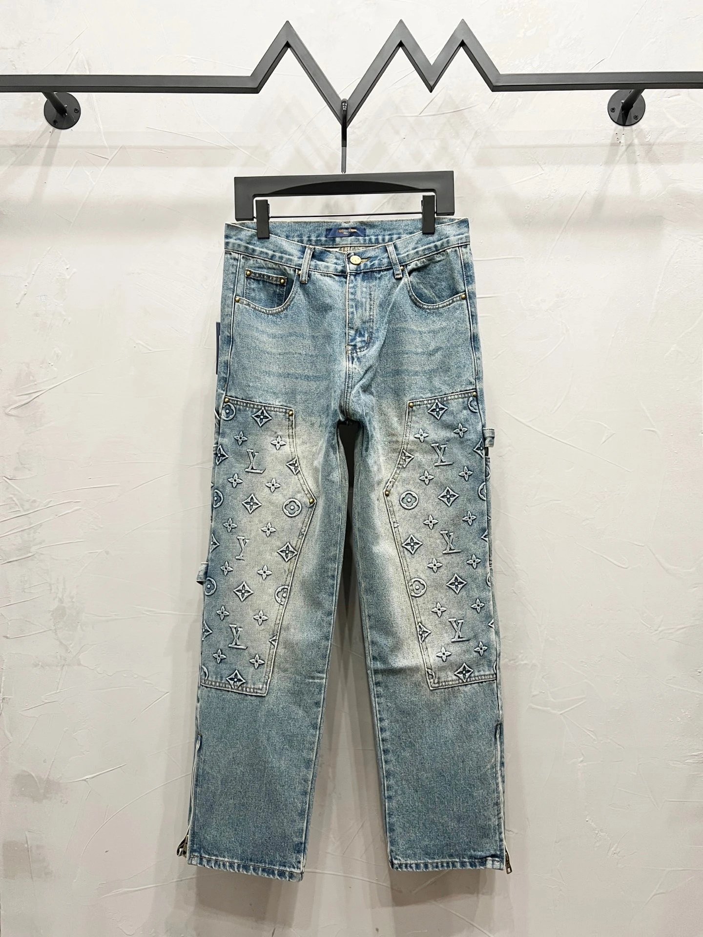 B4 Blue Pants (Letter Embossed)