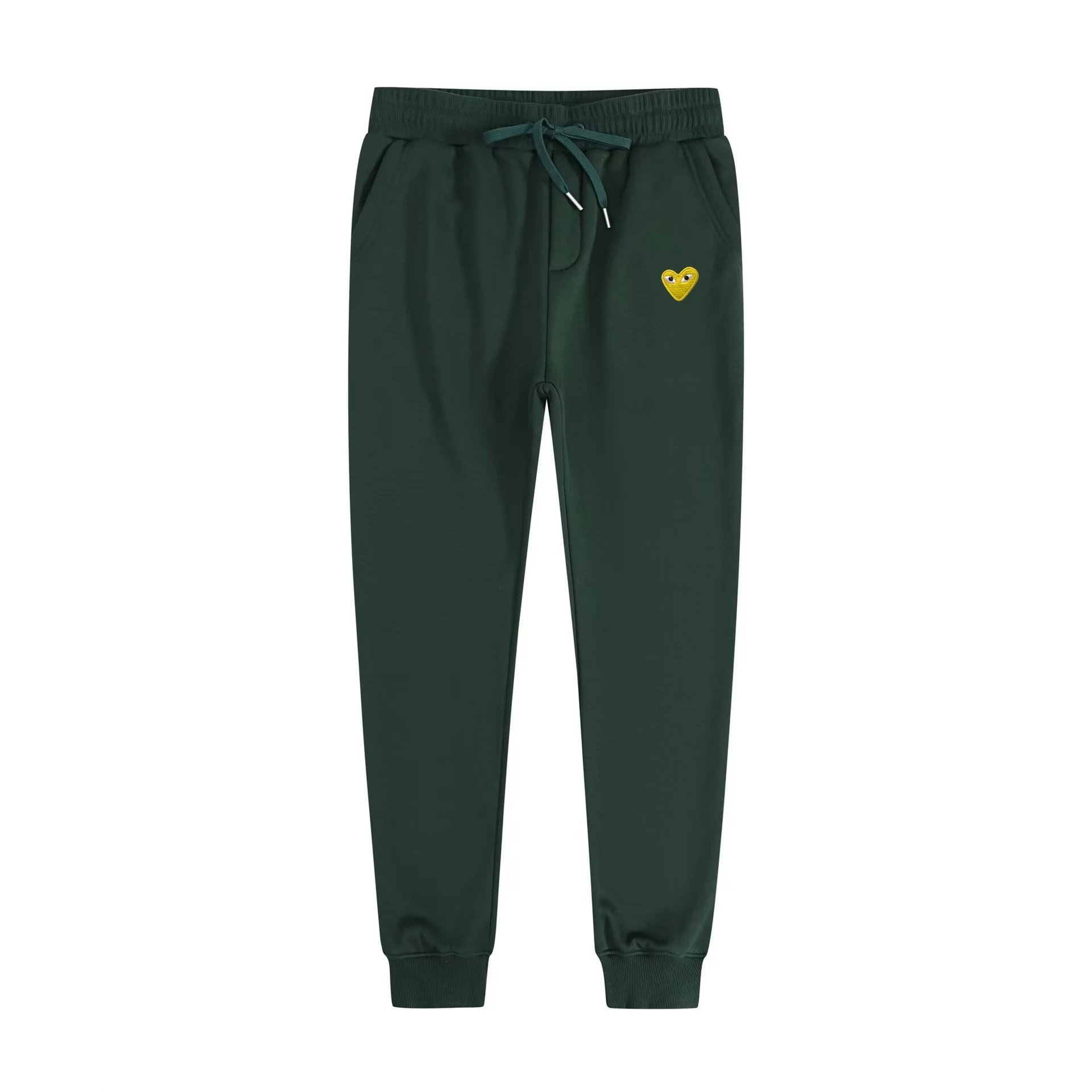 Bathroom pants with dark green and golden eyes