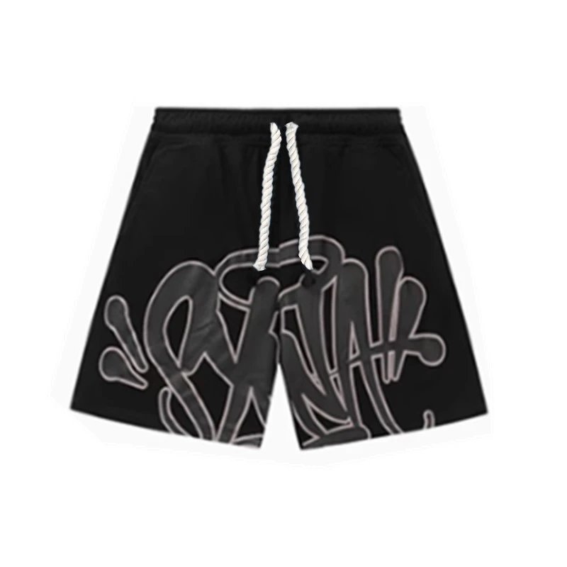 T02 shorts [black gray print]