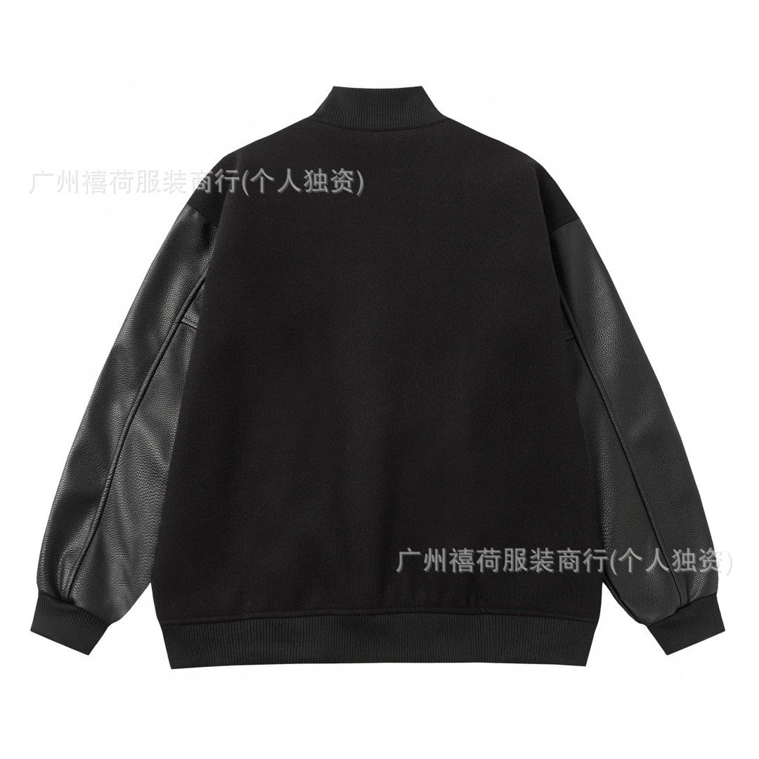 Design varsity-style corduroy jacket in mustard yellow with embroidered logo - 10