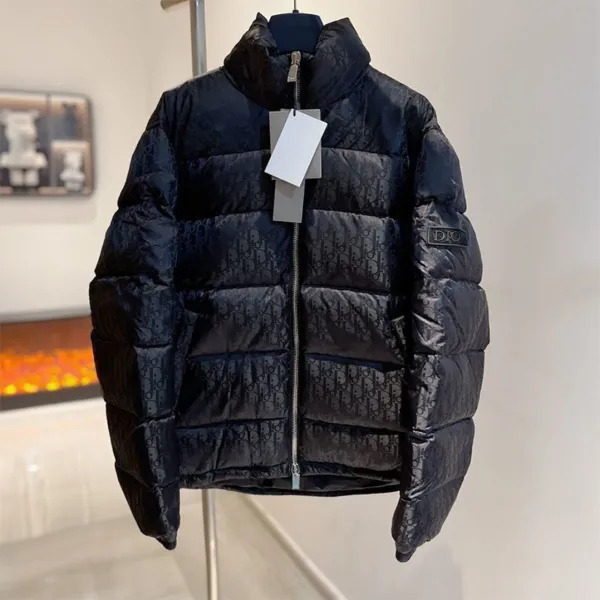 Dior Oblique Monogram Down Jacket Navy - 1
