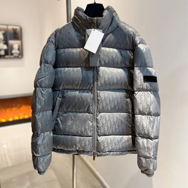 Dior Oblique Monogram Down Jacket Navy - 6
