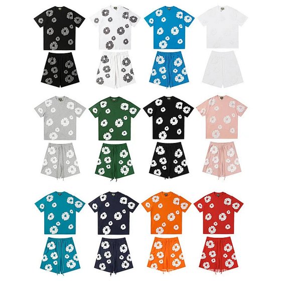 tl-1 Denim Tears Summer T-Shirt and Shorts Set