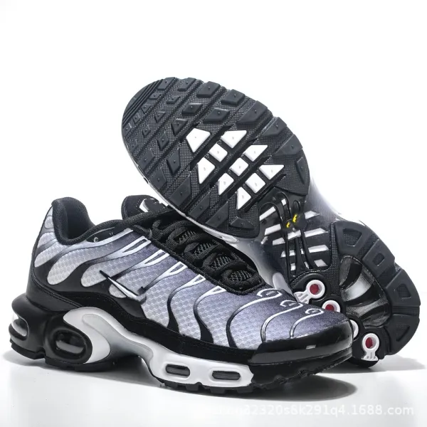 Nike Air Max Plus Silver Black Sneakers Running Shoes - 1