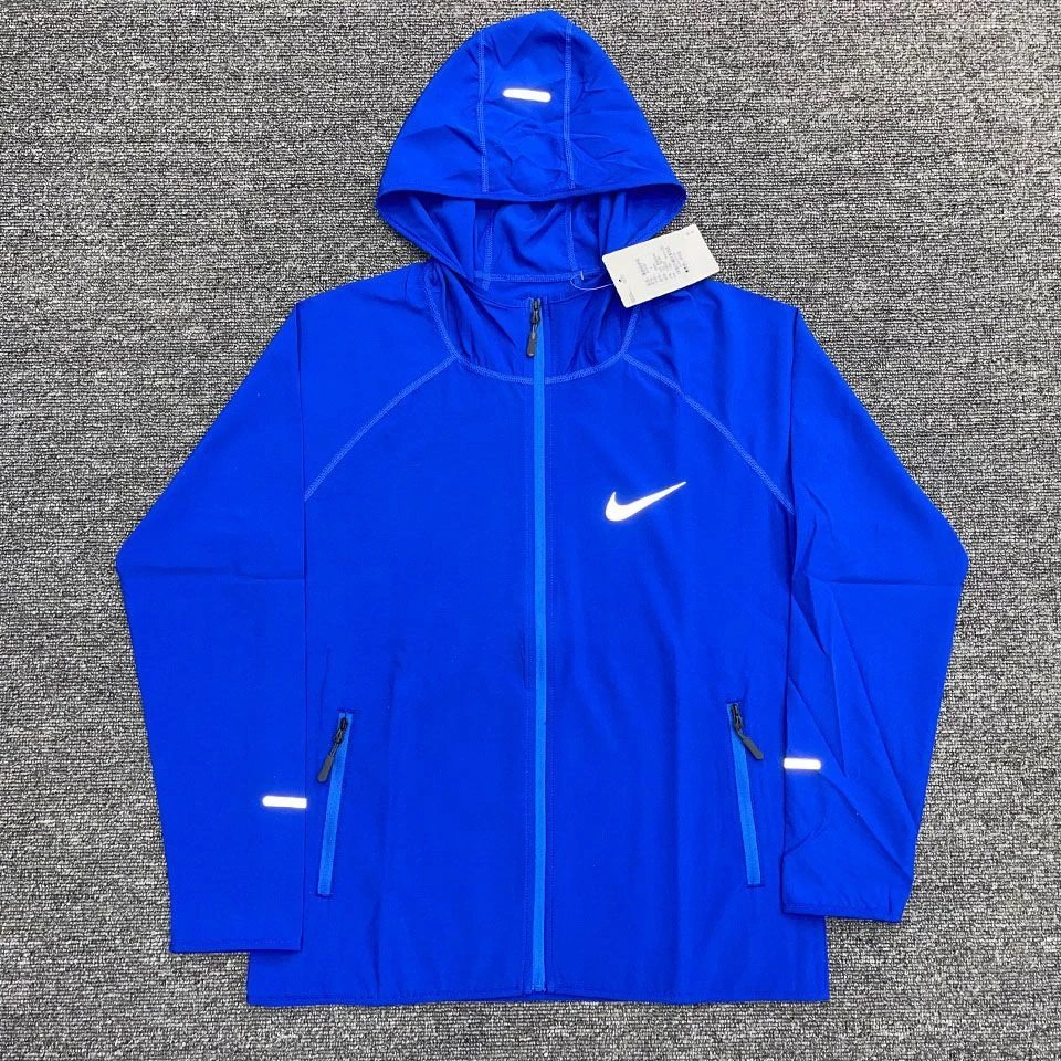 Blue single hook windbreaker