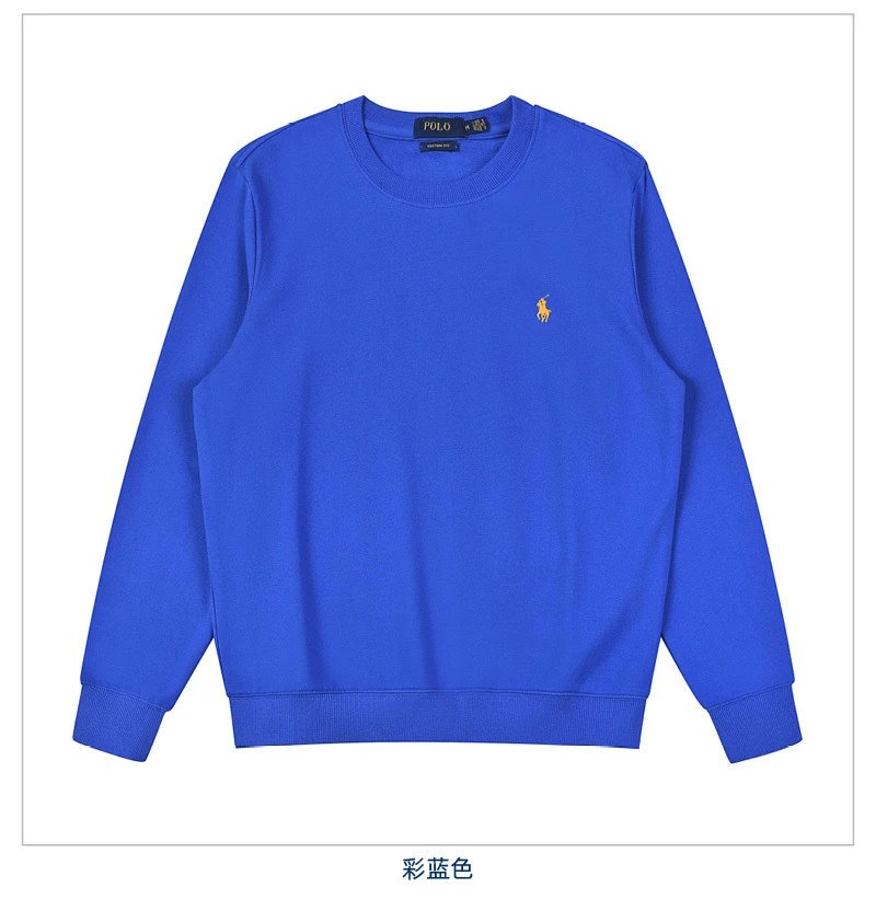 Cotton round neck color blue gold label