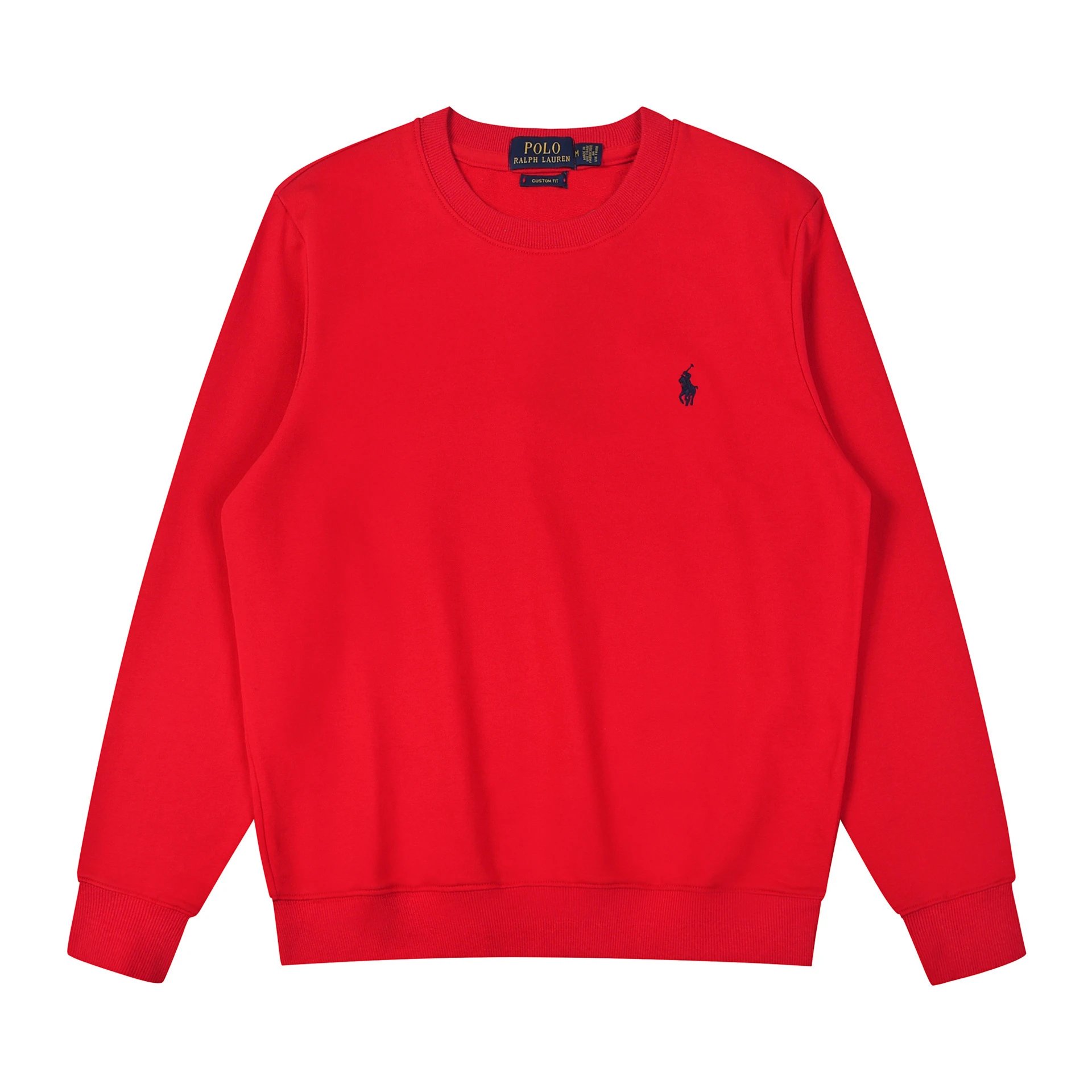 Cotton round neck red black label