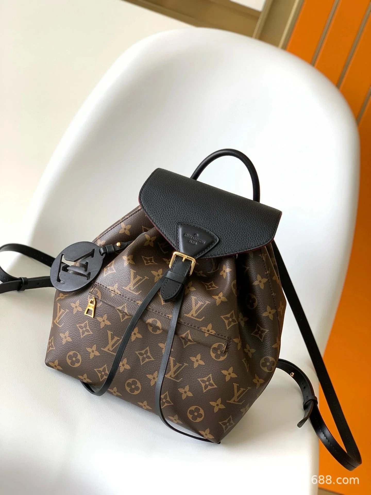 Louis Vuitton Travel Bags Monogram duffel bag with shoulder strap — 35