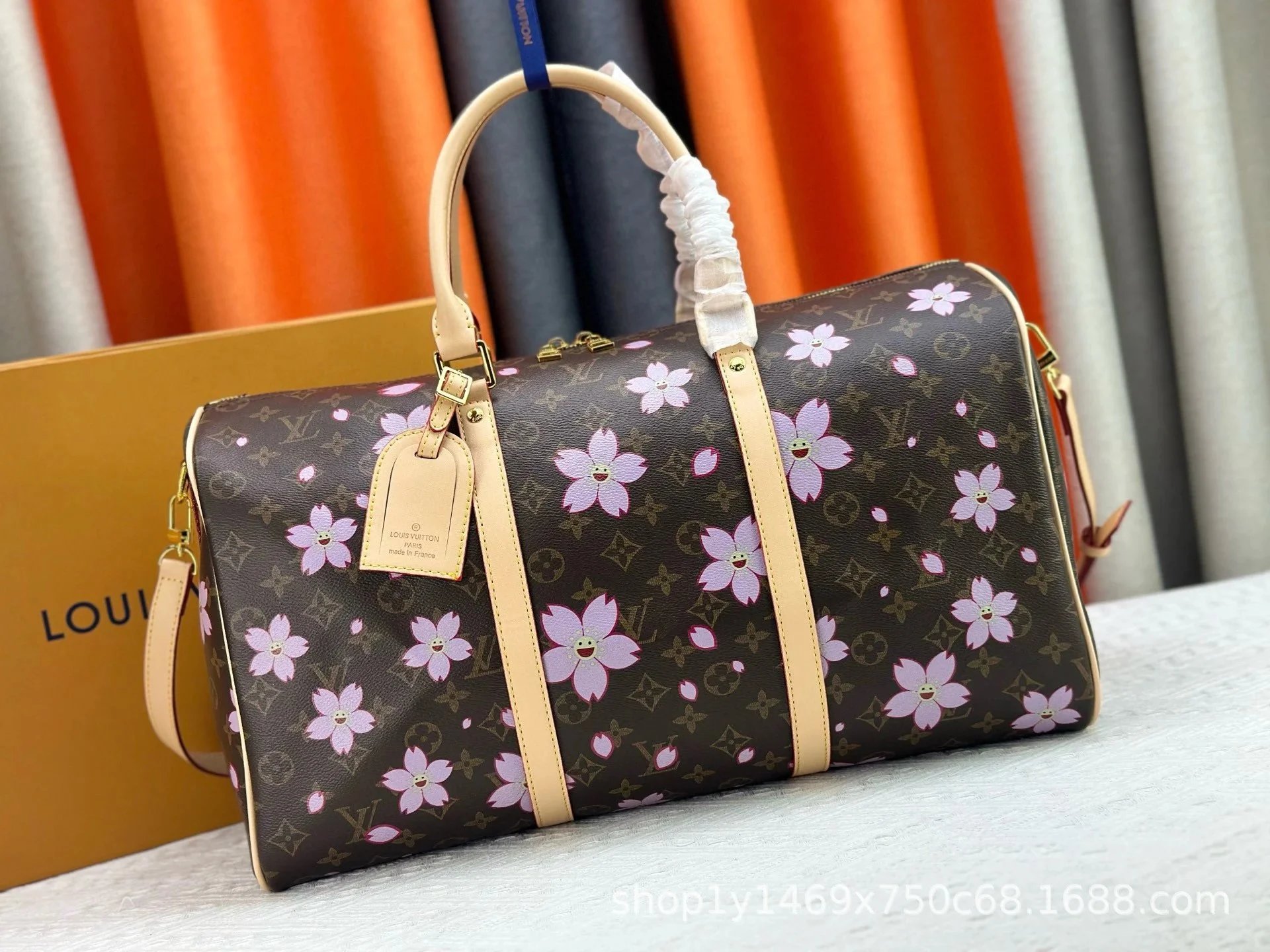 Louis Vuitton Travel Bags Monogram duffel bag with shoulder strap — 16