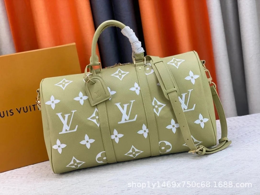 Louis Vuitton Travel Bags Monogram duffel bag with shoulder strap — 21