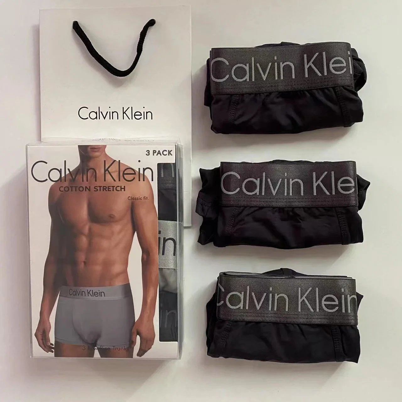 Three pack (black+black+black) black box style