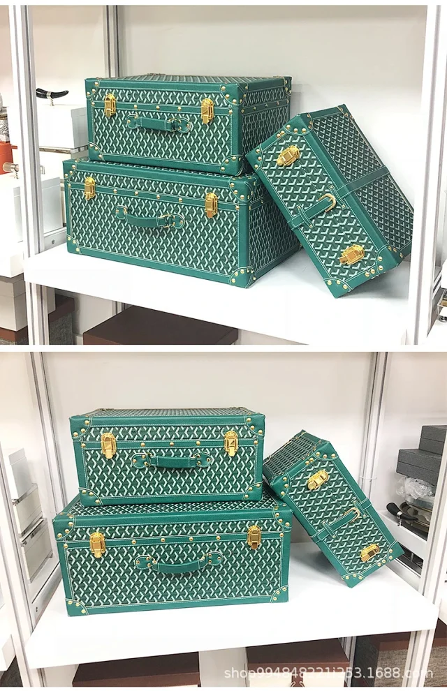 Unbranded Uncategorized Studded patterned storage trunk set with metal latches product detail image 6