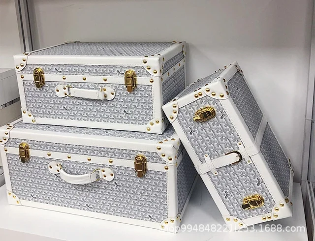 Unbranded Uncategorized Studded patterned storage trunk set with metal latches product detail image 11