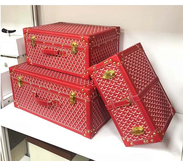 Unbranded Uncategorized Studded patterned storage trunk set with metal latches product detail image 4