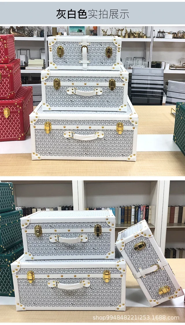 Unbranded Uncategorized Studded patterned storage trunk set with metal latches product detail image 10