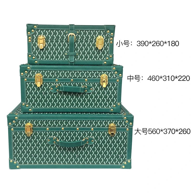 Unbranded Uncategorized Studded patterned storage trunk set with metal latches image 5