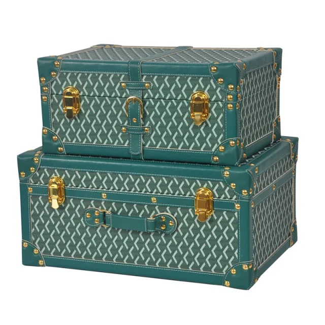 Unbranded Uncategorized Studded patterned storage trunk set with metal latches product detail image 7