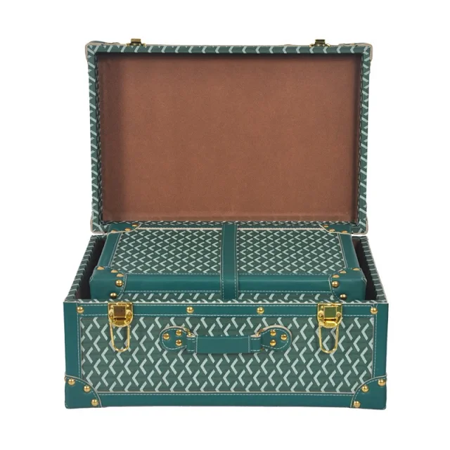 Unbranded Uncategorized Studded patterned storage trunk set with metal latches product detail image 8