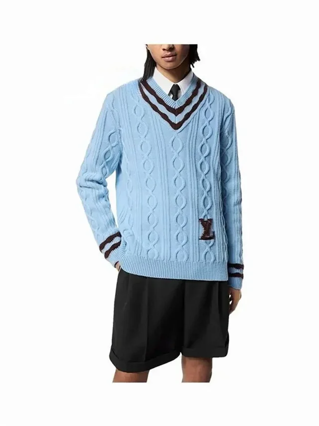 Louis Vuitton Knitwear Crewneck Monogram Knit Sweater product detail image 10