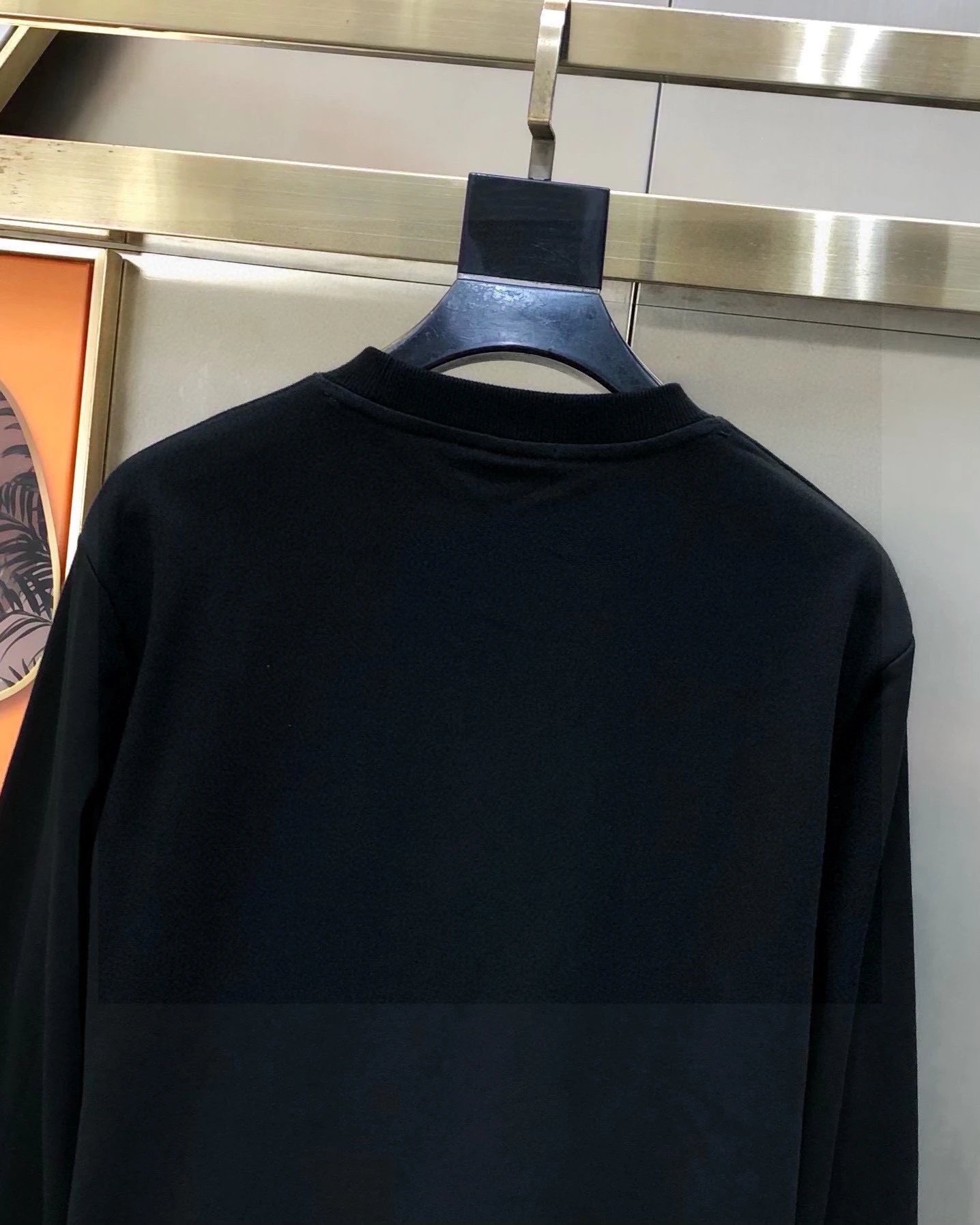 Burberry Blue Logo Graphic Hoodie Sweatshirt for Men