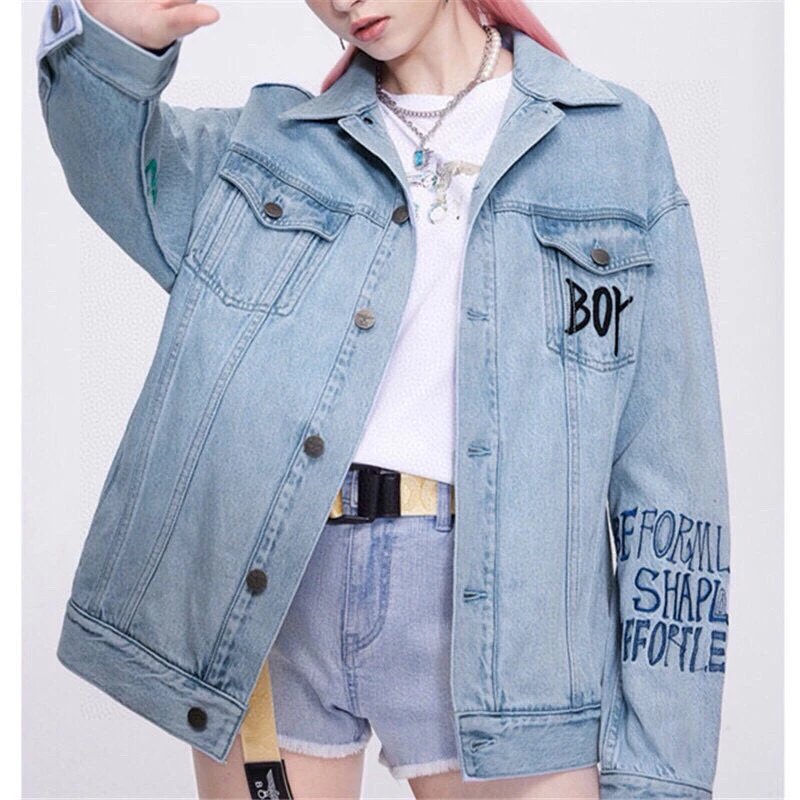 BOY LONDON Light Blue Eagle Denim Jacket Unisex