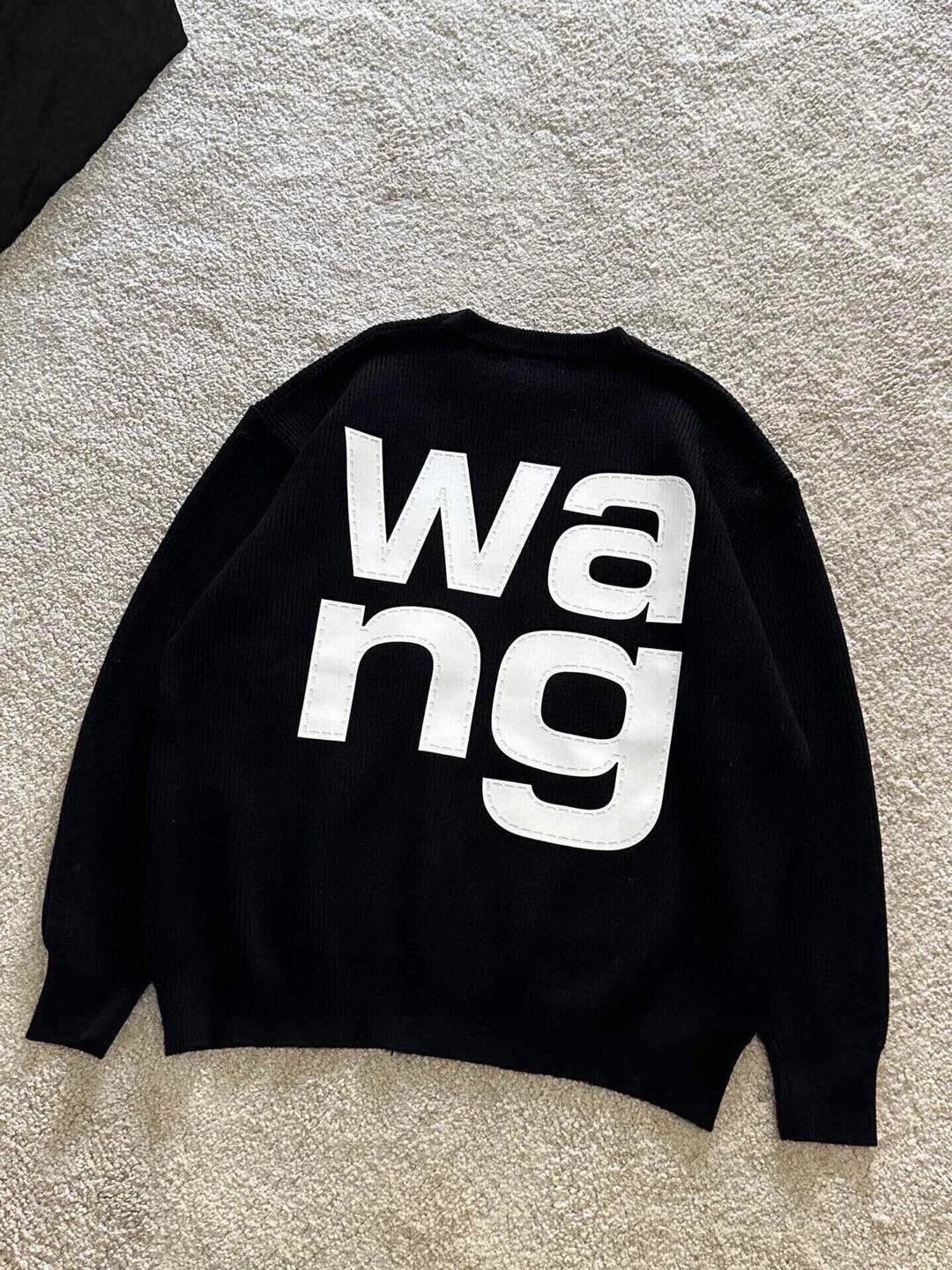 Alexander Wang Black Knit Logo Hoodie